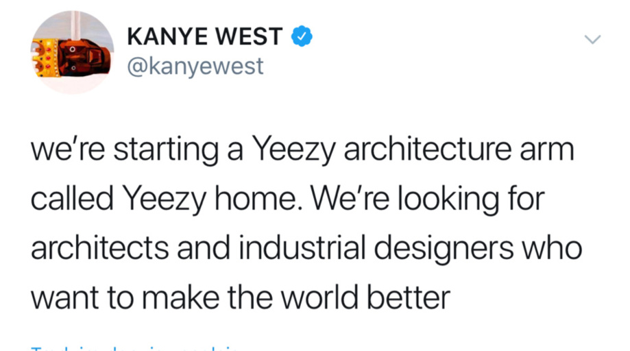 Kanye West lance une société d'architecture et de design sous la marque "Yeezy"
