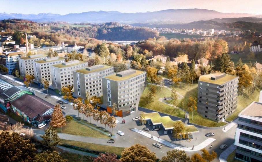Logements pour étudiants à Fribourg: pose de la première pierre