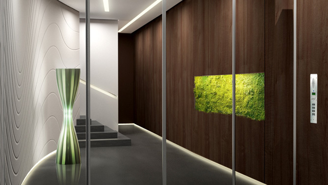 Claudio Colucci, designer genevois de renommée internationale, réalise un concept unique d’architecture d’intérieur pour le projet de résidence haut standing Arcadia à Montreux