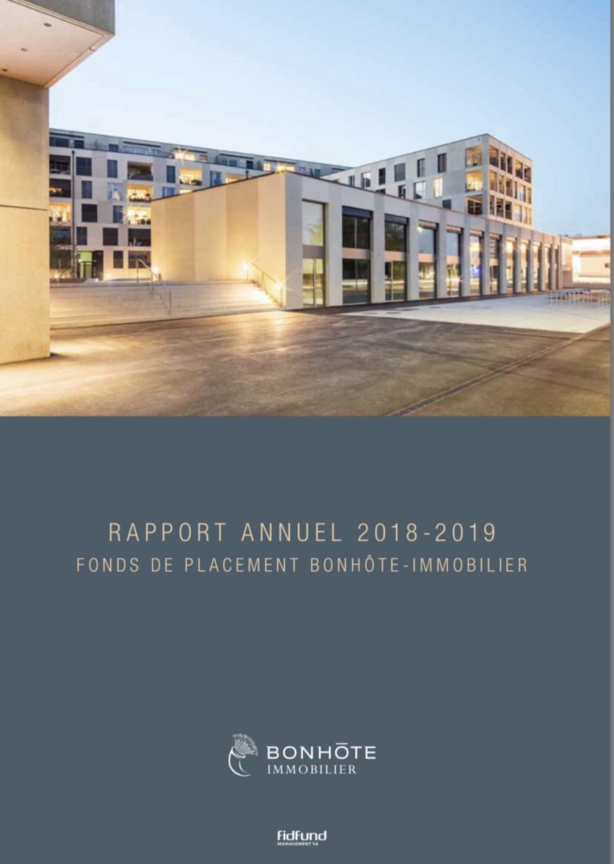Bonhôte-Immobilier Rapport annuel 2018-2019