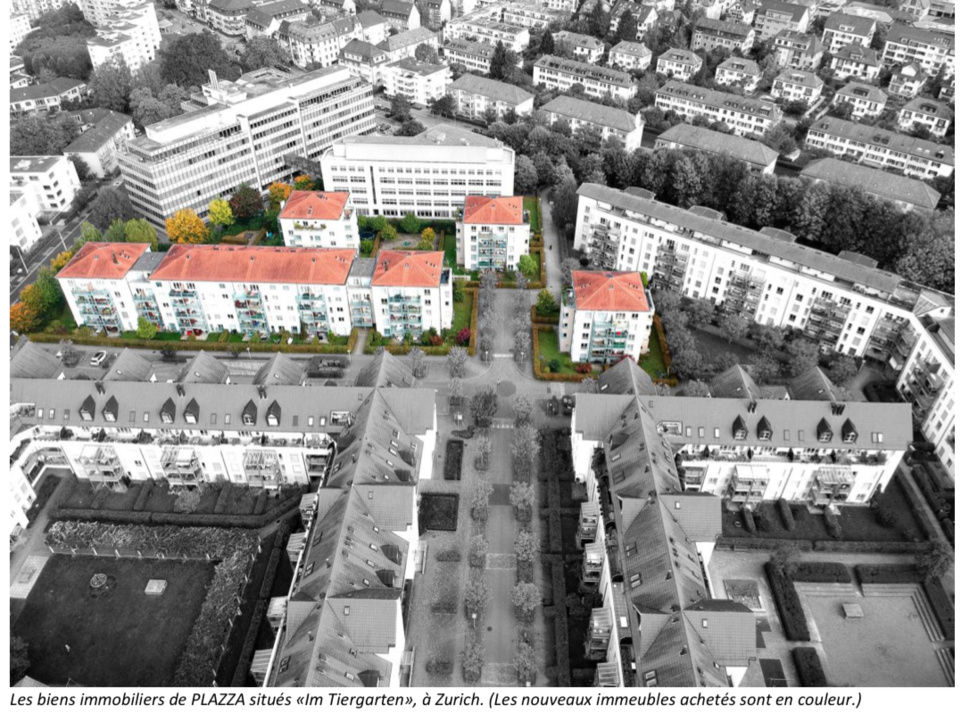 PLAZZA achète des biens immobiliers attrayants en ville de Zurich