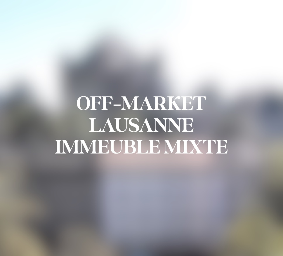 Lausanne : Immeuble mixte à vendre au Centre de Lausanne : CHF. 9'300'000.--
