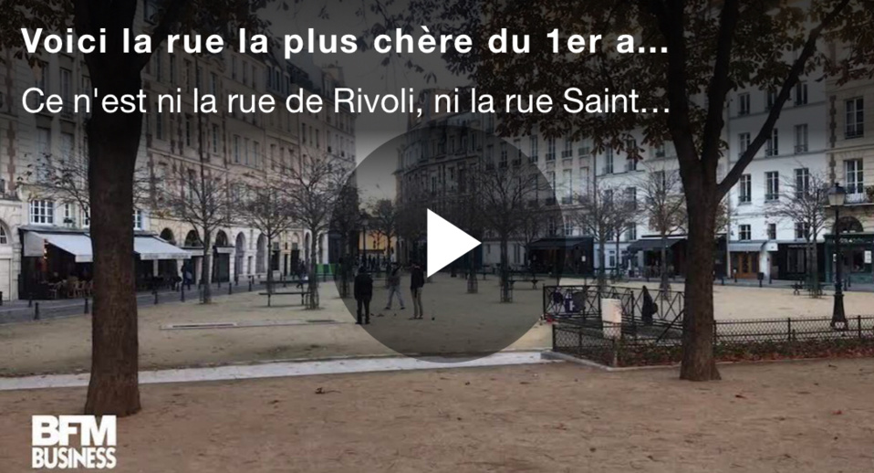 Immobilier à Paris: voici la rue la plus chère du 1er arrondissement