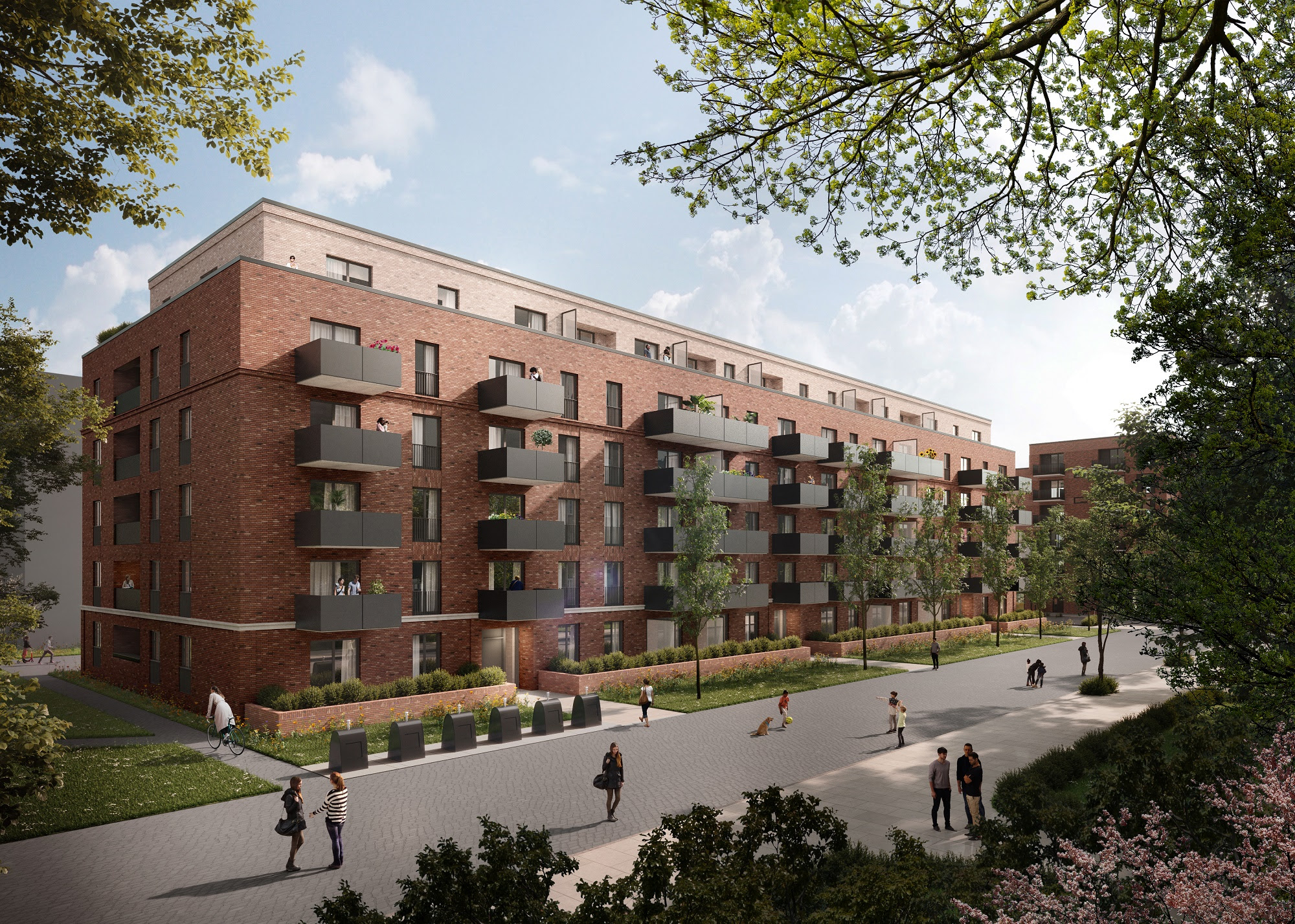 Quartier Turley, Mannheim : Construction d’un nouveau quartier résidentiel durable (image : © bloomimages GmbH, Hambourg).