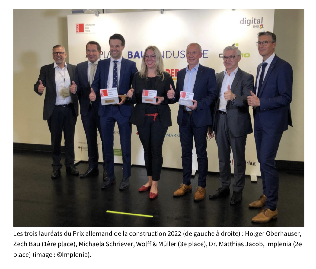 Innovante et durable – Implenia parmi les trois premiers finalistes du Prix allemand de la construction 2022