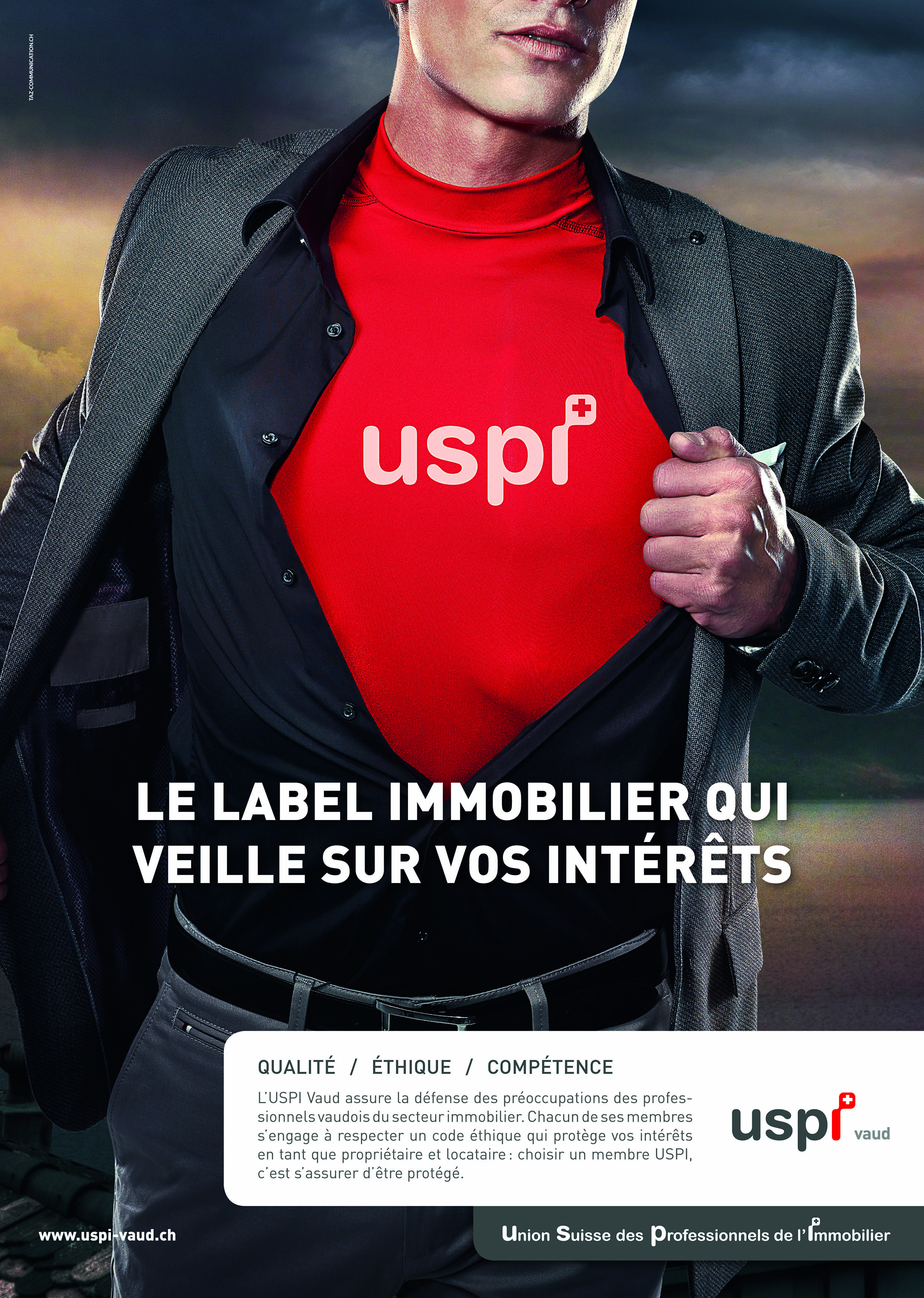 Première campagne publicitaire pour l’USPI Vaud : les supers héros veillent sur vos intérêts