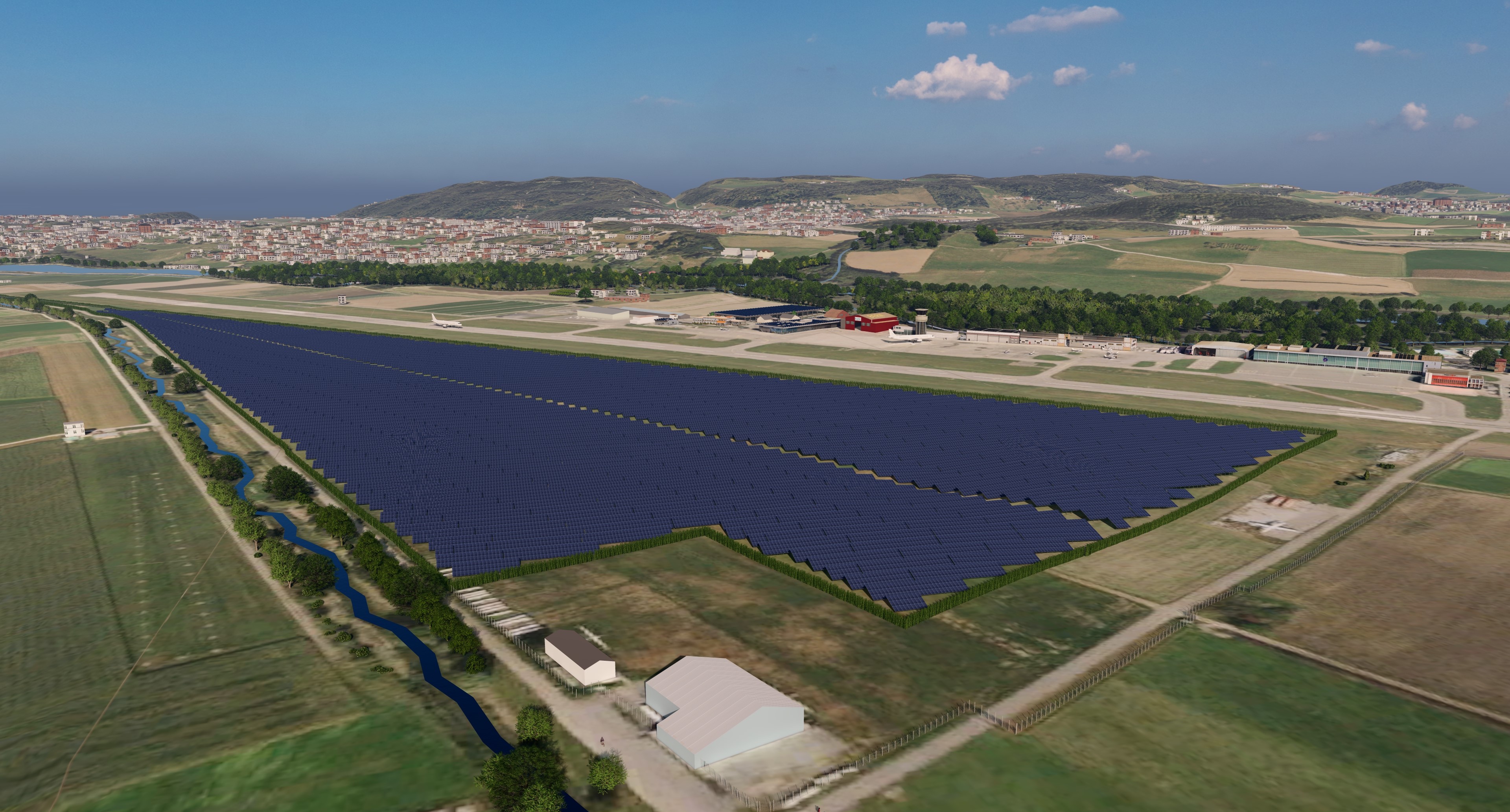 L’aéroport de Berne et BKW veulent construire la plus grande installation photovoltaïque sur terrain libre de Suisse