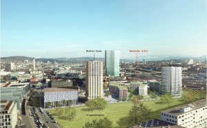 Mobimo investit quelque 200 millions de CHF dans le développement et la construction d’un complexe locatif d’environ 250 appartements à Zurich-Ouest, offrant des surfaces pour le secteur tertiaire au rez-de-chaussée.