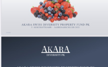 Nouvelle émission du fonds AKARA SWISS DIVERSITY PROPERTY FUND PK